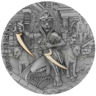 Niue Island 2021 5$ Gods of Anger - Sekhmet 2oz