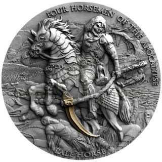 Niue Island 2021 5$ Four Horsemen of the Apocalypse - Pale Horse 2oz