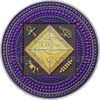 Palau 2022 20$ Egypt Pyramid – Dot Art 