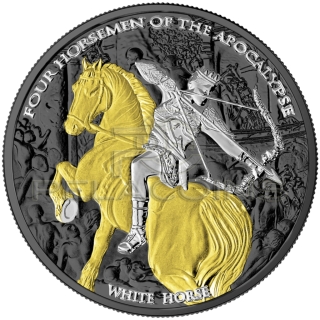 Carpathians 2023 5 Thalers Four Horsemen of Apocalypse - White Horse Ennobling 1oz