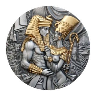 Cameroon 2023 2000 Francs AMENHOTEP and NEFERTITI 2oz Silver Coin