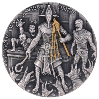 Niue 2023 5$ Gods of Anger - Osiris 2oz Silver Coin