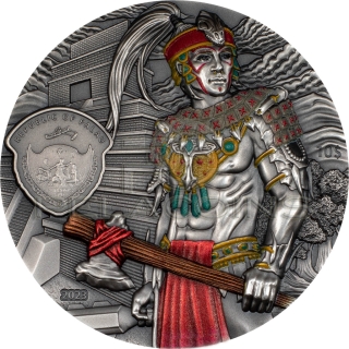 Palau 2023 10$ Mayans Tikal & Warrior - Lost Civilizations 2oz Silver Coin