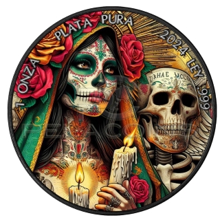 Mexico 2024 1 onza Libertad DIA DE LOS MUERTOS VII - Day of the Dead 1oz