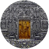 Palau 2009 10$ Mineral Art - Amber Chamber - Komnata Bursztynowa