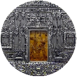 Palau 2009 10$ Mineral Art - Amber Chamber - Komnata Bursztynowa