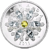 Kanada 2011 20$ Snowflake Topaz