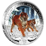 Tuvalu 2012 $1 Siberian Tiger Wildlife in Need