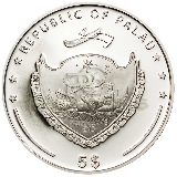 Palau 2010 5$ Blue Pearl - Perła