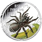 Tuvalu 2012 $1 Funnel Web Spider - Deadly & Dangerou​s