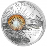 Cook Islands 2012 10$ Windows of History - Titanic