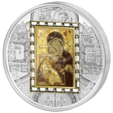 Cook Islands 2013 20$ Virgin of Vladimir - Masterpieces of Art 3oz