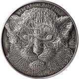 Burundi 2014 5000 Francs The African Baby Five - Baby Leopard Antique finish