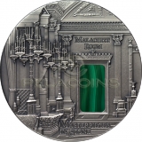 Fiji 2013 10$ Masterpieces of Stone - Malachite Room 3oz