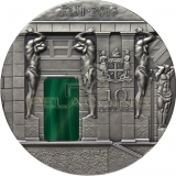 Fiji 2013 10$ Masterpieces of Stone - Malachite Room 3oz