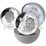 Cook Island 2014 10$ 450 Anniversary Galileo Galilei Moonstone 2oz