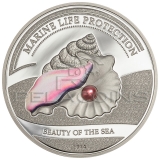 Palau 2014 5$ Beauty of the Sea Pearl - Marine Life Protection