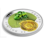 Kanada 2014 $20 Murano Venetian Glass Frog on Water Lily