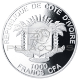  Ivory Coast 2013 1000 Francs - The Black Panther Color