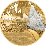 Cook Islands 2015 5$ Shades of Nature - Butterfly