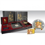 Cook Island 2015 20$ + 25$ Masterpieces of Art - Gold Throne Special Edition