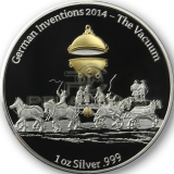 Ghana 2014 5 Cedis German Inventions - The Vacuum 1oz