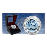 Rwanda 2015 1000 Francs - Year of the Goat 3oz - TWO LAYER AGATE