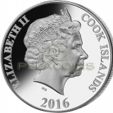 Cook Islands 2016 25$ Mother of Pearl - Year of the Monkey 5oz / Rok Małpy