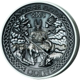 Cook Islands 2015 10$ Norse Gods I - Odin 2oz Ultra High Relief