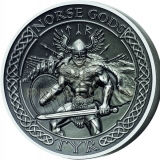Cook Islands 2015 10$ Norse Gods III - Tyr 2oz Ultra High Relief