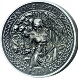 Cook Islands 2015 10$ Norse Gods IV - Hel 2oz Ultra High Relief