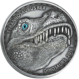 Burkina Faso 2016 1000 Francs - Tyrannosaurus Rex 1oz - real eye effect