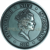 Niue Island 2015 50$ Moon NWA 5000 Meteorite 1KG