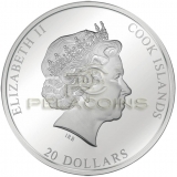 Cook Islands 2016 20$ Masterpieces of Art - Resurrection of Jesus - Tintoretto