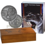 Burkina Faso 2013 5000 Francs Smilodon Children Real Eye Saber 10oz
