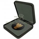 Ukraine 2015 1 Hryvnia Shade of Enigma - Archangel Michael 1oz Ruthenium and Gold plated