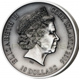 Cook Islands 2016 10$ Norse Gods VII - Frigg 2oz Ultra High Relief