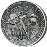 Cook Islands 2016 10$ Norse Gods IX - Freyr 2oz Ultra High Relief