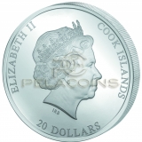 Cook Islands 2016 20$ Masterpieces of Art - Leonardo da Vinci Mona Lisa