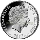 Cook Islands 2017 25$ Mother of Pearl - Lunar Year of the Rooster 5oz / Rok Koguta