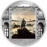 Cook Islands 2016 20$ Masterpieces of Art Caspar David Friedrich - Sea of Fog 3oz