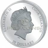 Cook Islands 2016 20$ Masterpieces of Art Caspar David Friedrich - Sea of Fog 3oz