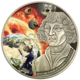 Burkina Faso 2016 1000 Francs Copernicus with 5 Meteorites Moon, Mars, Mercury