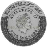 Niue Island 2016 5$ Gods of Olympus - Zeus 2oz