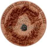 Niue Island 2017 1$ Gosses Bluff Crater with Henbury Meteorite 1oz