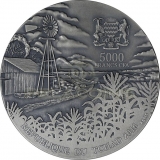 Chad 2016 5000 Francs Brenham Meteorite - Meteorite Art 5oz