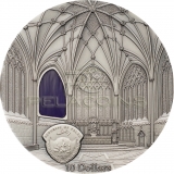 Palau 2017 10$ Tiffany Art -Wells Cathedral 2oz