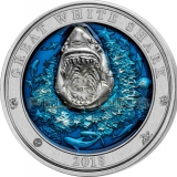 Barbados 2018 5$ Underwater World - Great White Shark 3oz