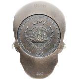 Palau 2017 25$ Big Skull 1/2 KG Silver Coin