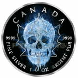 Canada 2017 5$ Maple Leaf - Ice Skull 1oz Black Ruthenium, Color